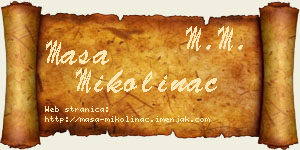 Maša Mikolinac vizit kartica